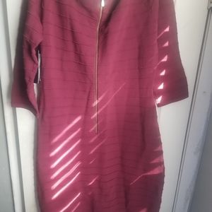 Cranberry bodycon dress